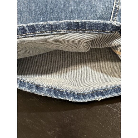 Mica Denim Wide Leg Womens Sz 27 High Rise Hidden Button Fly Medium Wash Jeans - Picture 8 of 15